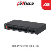 DAHUA 8-Port PoE Switch (Unmanaged) รุ่น AI-DH-PFS3010-8ET-96