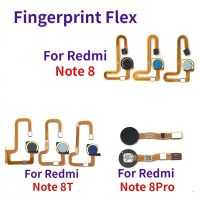 สำหรับ Xiaomi Redmi Note ปุ่มโฮม8T 8 Pro สายเคเบิลแบบยืดหยุ่นเซนเซอร์รหัสลายนิ้วมืออะไหล่เปลี่ยนริบบิ้น