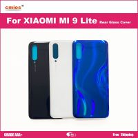 เคสด้านหลังเหมาะสำหรับ Xiaomi Mi 9 Lite ฝาหลังปิดโทรศัพท์ Redmi ด้านหลังประตูแก้วแผงเคสอะไหล่ + มีโลโก้