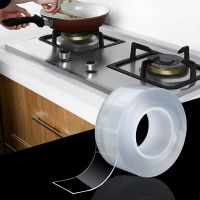 Reusable Waterproof Self Adhesive Tape Kitchen Sink Mildew Nano Tape Gas Stove Oil-proof Sealing Strip for Bathroom Toilet Gap Adhesives  Tape