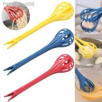 4In1 Multifunctional Egg Beater Food Clips Mixer Egg Whisk Pasta Tongs Spoon Manual Stirrer Cookware Tool Kitchen Accessories