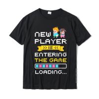 New Baby Gaming First Time Dad Mom Pregnancy Announcement T-Shirt Popular Normal T Shirts Cotton Men Tops T Shirt Normal