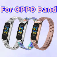 สายสแตนเลสสำหรับ OPPO สายรัดข้อมือโลหะระบบแม่เหล็กสายรัดข้อมือสำหรับเปลี่ยนสร้อยข้อมือเหล็ก