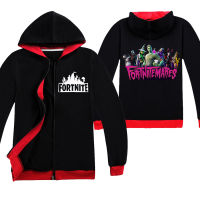 Fortnitesเด็กซิปเสื้อแขนยาวHooded Coatเสื้อกันหนาวแจ็คเก็ตลายการ์ตูนเด็กซิปเสื้อเด็กเสื้อผ้าC1212เสื้อผ้าเด็กใส่ลำลองสำหรับฤดูใบไม้ร่วงฤดูหนาวหลวมเสื้อคาร์ดิแกนกีฬา