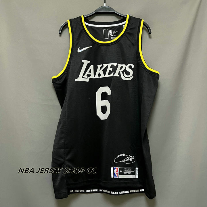 Men's Los Angeles Lakers LeBron James #6 Black Swingman Jersey