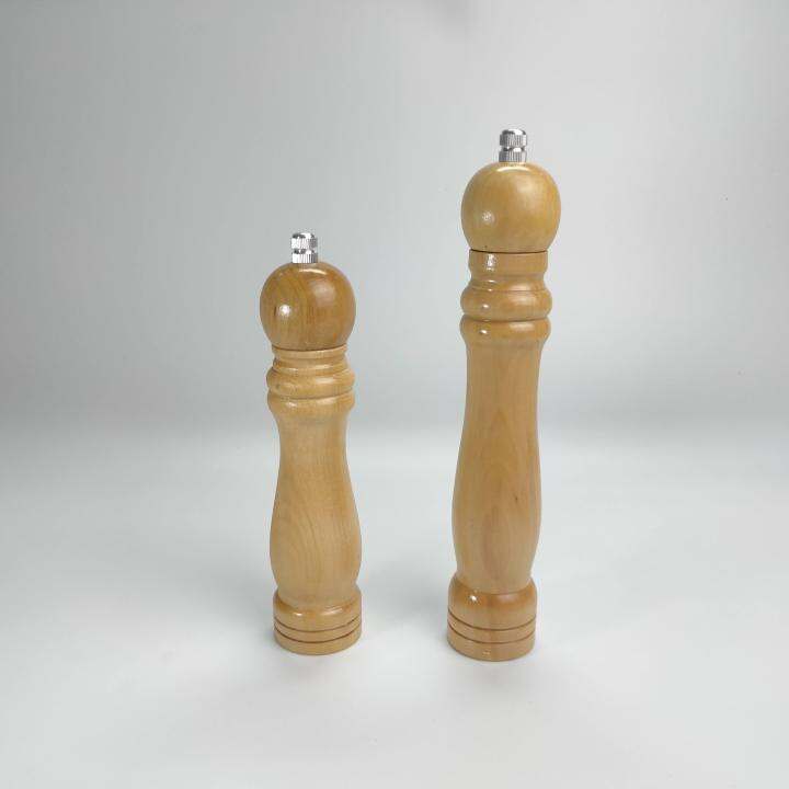 Wooden Pepper grinder mill manual with ceramic grinder 8 inches and 10
