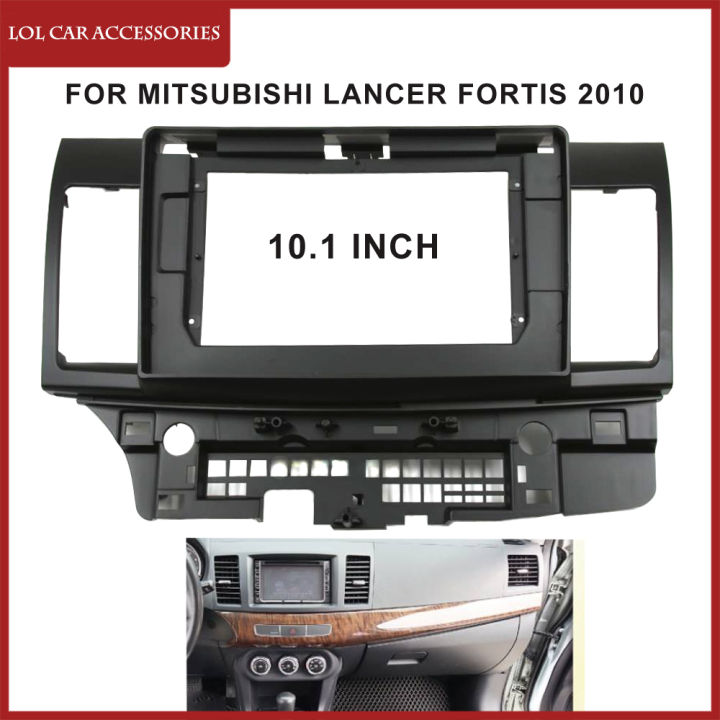 10-1นิ้ว-fascia-สำหรับ-mitsubishi-lancer-fortis-2010-2-din-head-unit-รถวิทยุสเตอริโอแผง-dvd-gps-mp5-android-player-dash-กรอบ