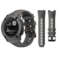 สายนาฬิกา26มม. สำหรับ Garmin Instinct 2X Solar - Tactical Edition สายซิลิโคนอุปกรณ์สายนาฬิกาข้อมือ