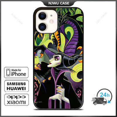 Maleficents Disney Art Phone Case for iPhone 14 Pro Max / iPhone 13 Pro Max / iPhone 12 Pro Max / XS Max / Samsung Galaxy Note 10 Plus / S22 Ultra / S21 Plus Anti-fall Protective Case Cover