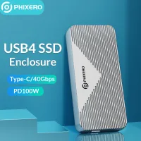 เคส SSD USB4 PHIXERO 40Gbps M.2 Nvme กล่องเอ็กเทอนอล  เคสโทรศัพท์มือถือธันเดอร์โบลต์3/4 USB ประเภท C 3.0ไดรฟ์กล่องเก็บของดิสก์สำหรับพีซี