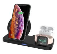 3 In 1 Fast Charging Station  Folding Wireless Charger Stand For IPhone 14 13 12 11/Pro/Max/Mini/Plus  X  XR  XS/Max  SE  8/Plus