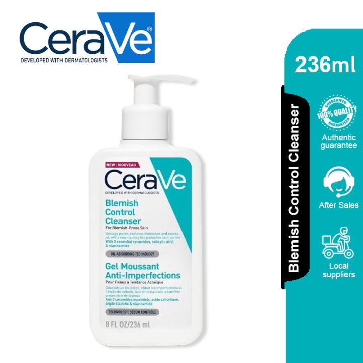 CeraVe Blemish Control Cleanser for mild acne-prone skin 236ml 2% ...