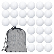 100 Pcs Golf Practice Ball Hollow Golf Ball Training Golf Balls with Mesh