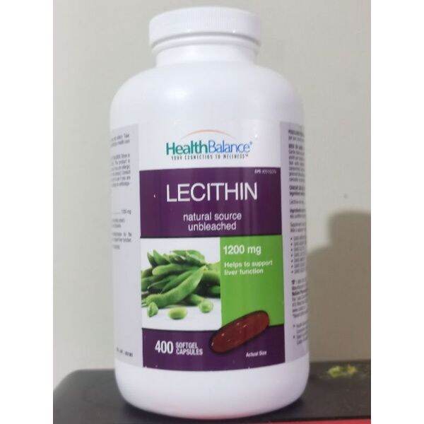 Health Balance Lecithin 400 softgel 1200mg Liver health multivitamin