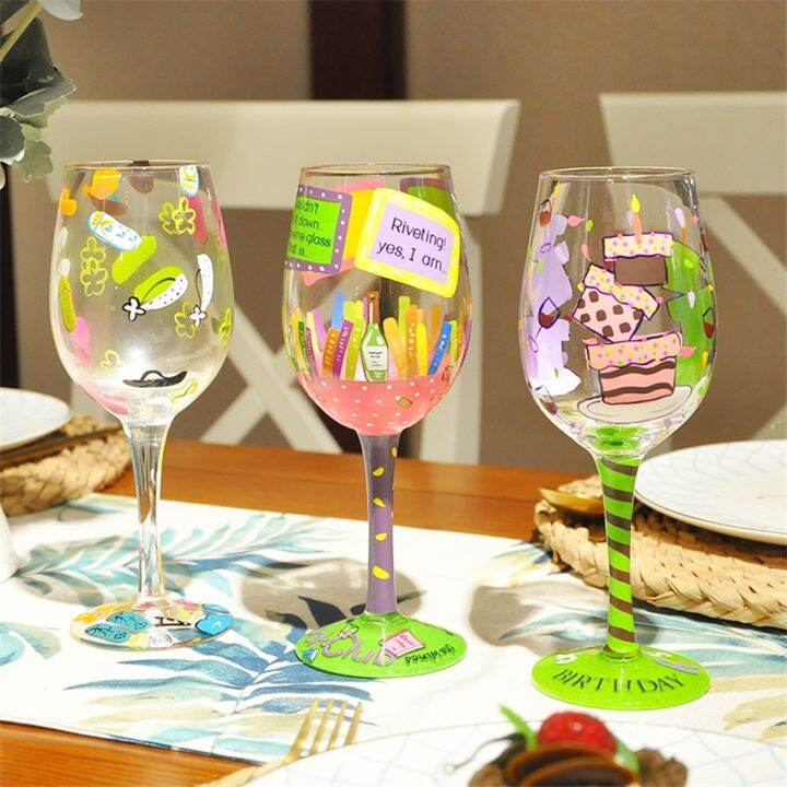 cw-europe-hand-painted-wine-glass-cup-capacity-goblet-personality-birthday-gifts-bar-party-drink-ware