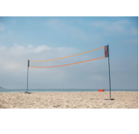 Adjustable beach Volleyball set (Net and Posts) can adjust the height from 1.5m to 2.43m. - Yellow