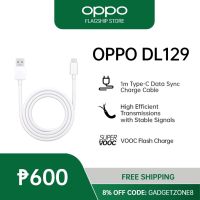 {Taotao อิเล็กทรอนิกส์} สายชาร์จรับส่งข้อมูล OPPO ยาว1เมตรระบบ Android ของแท้ VOOC Type C DL129