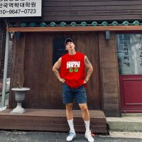 MCPW sleeveless T-shirt men loose off summer sports popular logo tank top basketball vests hip-hop cotton 211208 d