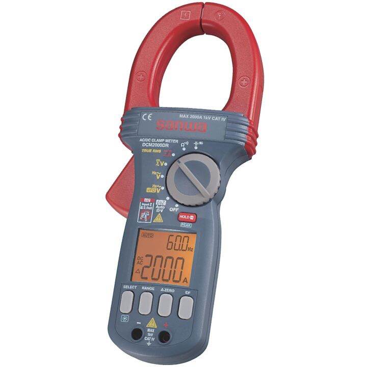 Sanwa DCM2000DR Digital Clamp Meter DC/AC current measurable max. 2000A ...