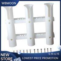 WBMOON ชั้นวางคันเบ็ด Peralatan Pancing Dudukan Joran 3ท่อสำหรับรถห้องโรงรถ