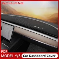 For Tesla Model Y 2021 2022 Model 3 2017-2022 Dashboard Cover Nonslip Car Dash Board Mat Sunshield Protector Accessories