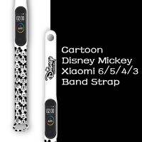 สายรัดสตาร์วอร์สดิสนีย์สำหรับ Mi Band 6 5 4 3 Mickey สำหรับ Xiaomi สายรัดข้อมือซิลิโคน NFC