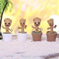 Dropshipping มินิ Groot ทารกกระถางดอกไม้รูปโมเดลย่อส่วนของเล่นสำหรับสำนักงานบ้านเครื่องประดับโต๊ะของขวัญเด็ก