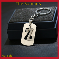 Samurry ✨Hot Sale✨ Car Zhangyang1สแตนเลส A-Z ตัวอักษร Key Chain 26ตัวอักษรพวงกุญแจผู้ชายพวงกุญแจผู้หญิงของขวัญ