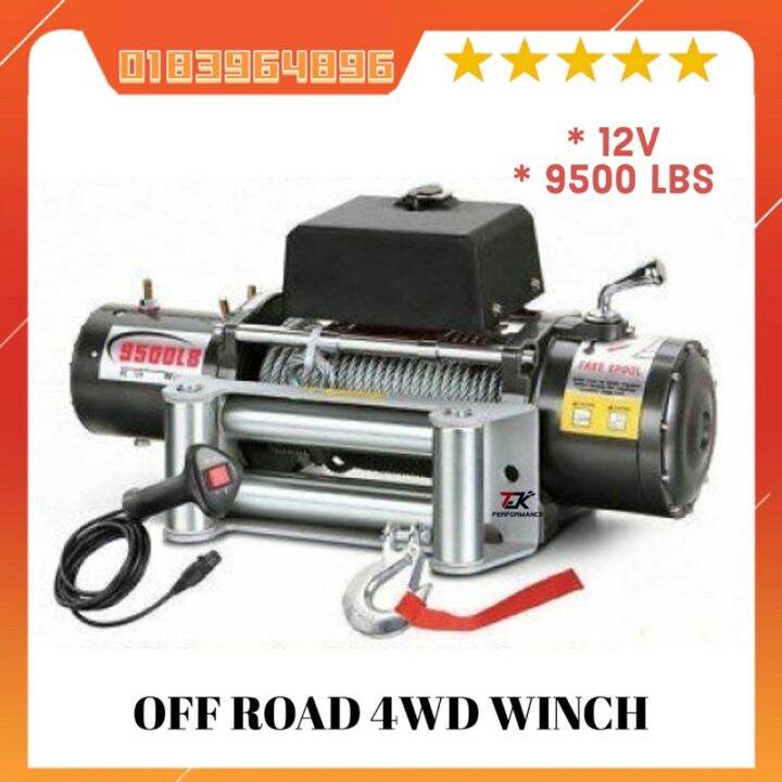 9500LBS/12000LBS 12V/24V DD Electric Recovery Heavy Duty Winch With ...