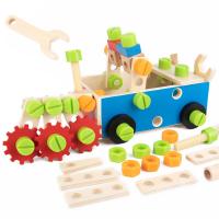 Kids Toy Sets Wooden Kids Tool Box Kit Creative Building Toy Set Educational DIY Construction Toy Christmas Gift For Toddlers