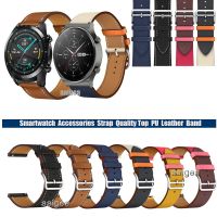 cfgbsdge 20mm 22mm Leather Watch Band Strap for Huawei Watch GT3 GT 2 42mm 46mm 2e GT2 Pro Honor MagicWatch Replacement Wrist band