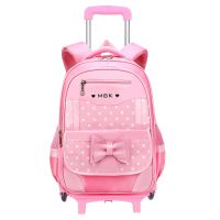 Kid Trolley Backpack School Bag School Backpacks Girls Wheels - Children School - Aliexpress