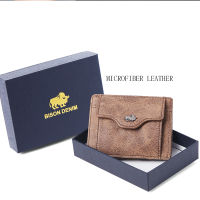 BISON DENIM Genuine Leather Slim Magic Wallet RFID Blocking men Minimalist Card Case Holder with Coin pocket W9722