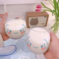 น่ารัก Sanrio แก้ว Cinnamoroll Pacha สุนัข Pompom Purin ถ้วยน้ำทนความร้อนเครื่องดื่มแก้วกาแฟถ้วยชาสาวหัวใจของเล่นสำหรับเด็ก