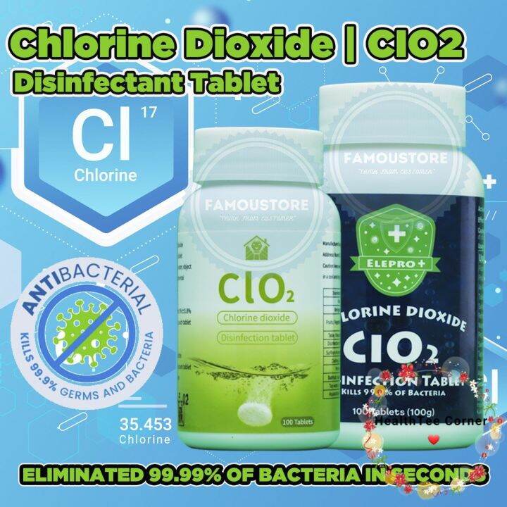 [ORIGINAL] Chlorine Dioxide Disinfectant Tablet, CIO2/CLO2