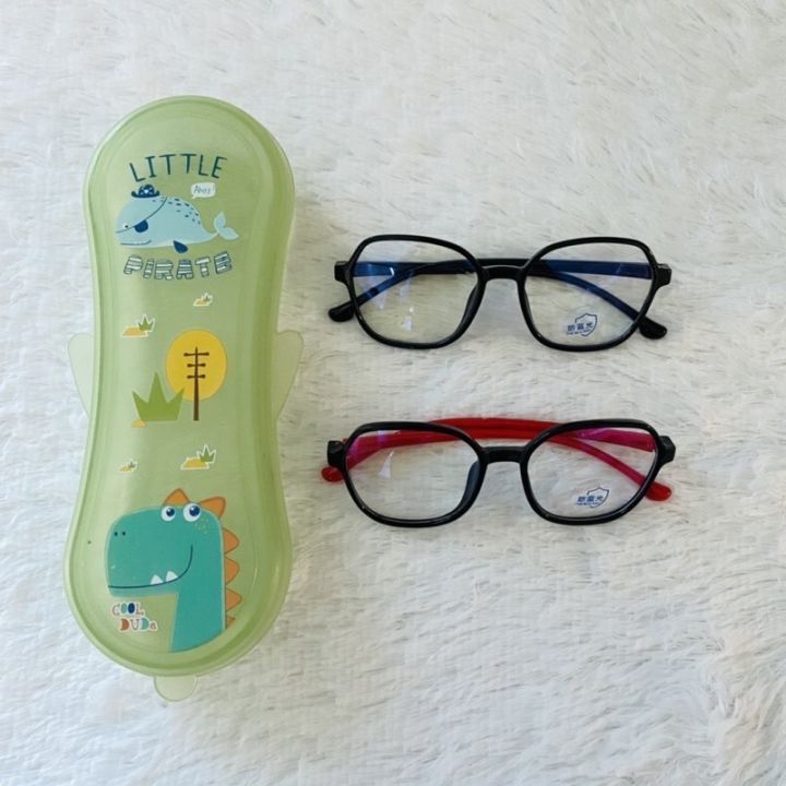 แว่นกรองแสงสีฟ้า-แว่นถนอมสายตา-สำหรับเด็ก-3-6ขวบ-สี-ดำ-ขาว-ชมพู-ฟ้า-แดง