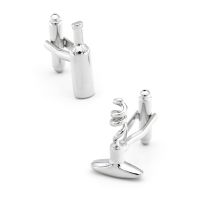 【hot】 Mens Wine Bottle   Opener Cuff Links Material Color Corkscrew Design Wholesale Retail