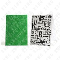 Hot Selling Happy Birthday 3d Embossing Folders Template Rectangle Paper Card Making Album Embossing New Scrapbooking 148 X 105