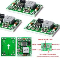 โมดูลดาวน์เอาท์พุทแบบขั้นที่5V ขนาด9V ขนาดเล็กเป็นพิเศษโมดูล3A 12V 24V จากแหล่งจ่ายไฟจากแหล่งจ่ายไฟแบบปรับได้ DC-DC ไฟฟ้า Step-Down