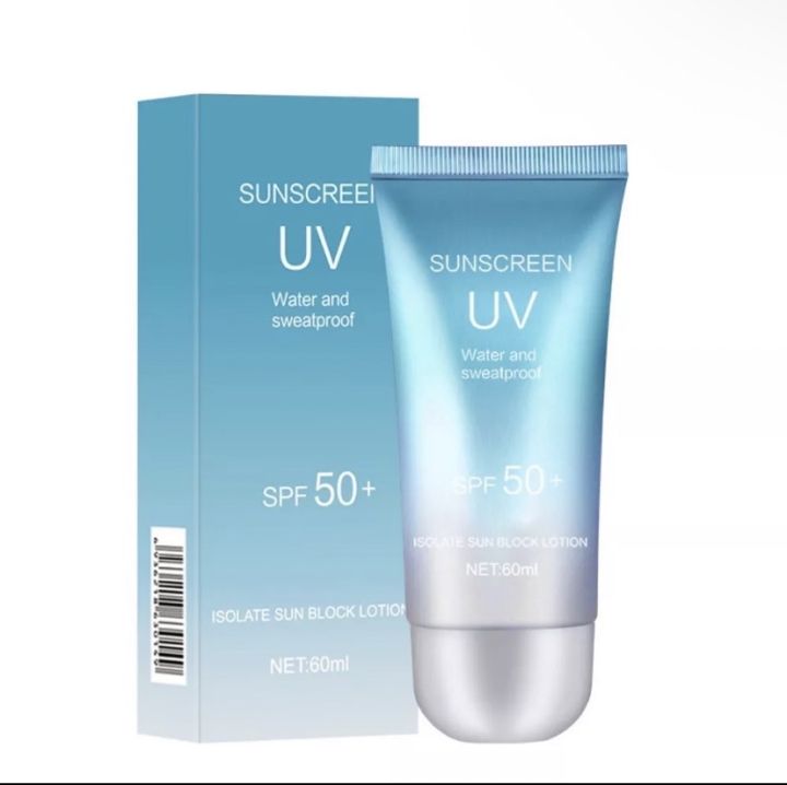 sunscreen-uv-ครีมกันแดดครีมกัน-uv-ที่มีประสิทธิภาพ-กันน้ำ-ซึมเร็ว-เกลี่ยง่าย-spf50-ไม่ทำให้หนักผิวหน้า-spuv