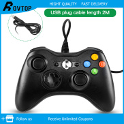 Rovtop XBOX360 Xử Lý PC Máy Tính USB Tay Chơi Game Điều Khiển Joypad Nút