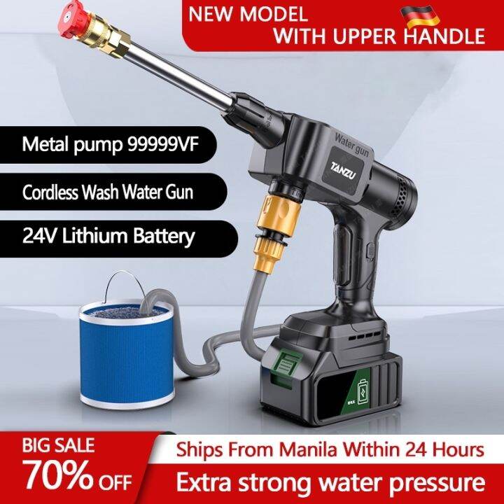 Fast delivery High Pressure wireless Car Washer 24V battery Portable