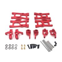 Wltoys 144001 144010 124007 124008 124016 124017 124019 Metal Suspension Arms Steering Block Hub Carriers Set for Upgrade Parts