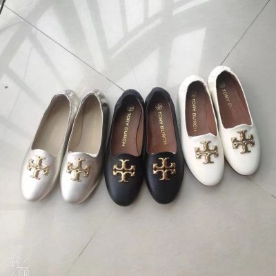 2023 new Tory Burch 2022 Three Colors Classic Double T Logo Soft Sheepskin Loafers Flats