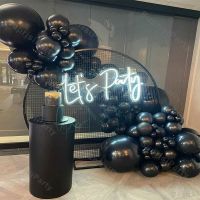 Black Balloons Garland Birthday Party Decoration Silver Gold Balloon Arch Baby Shower Wedding Balon Anniversary Decor Accessory Balloons