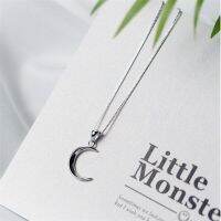 Korean Style New Fashion Sweet Moon Silver Plated Jewelry Temperament Crescent Clavicle Chain Pendant Necklaces XL031 Fashion Chain Necklaces