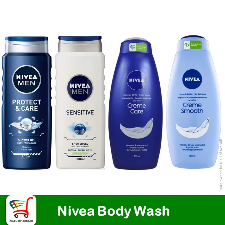 [Made in Germany] Nivea Body Wash Creme Care Creme Smooth Protect