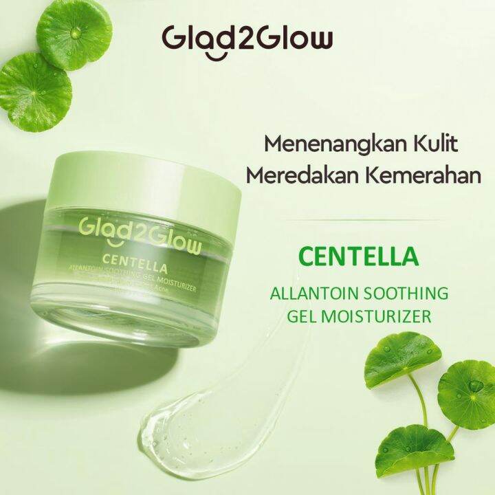 Glad2Glow Centella Allantoin Soothing Moisturizer Gel Repair Skin