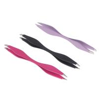 1 Piece Double Ended Eyebrow Tweezer Anti-static Eyelash Extension Pinset Extension Needle Set For Trimming Eyebrows