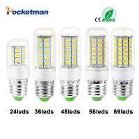 หลอดไฟ LED ไฟตกแต่งวันคริสมาสต์ Led 56โคมไฟข้าวโพด69Led 5730 Z30 E27 Led 24 220V โคมไฟ48หลอดไฟ